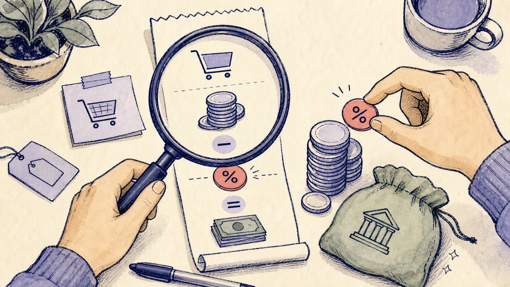 A merchant separates a payment-processing fee from the customer money in a Shopify payout before the remainder reaches the bank.